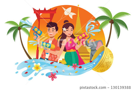 Songkran Celebration Fun 130139388