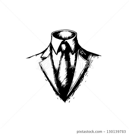 Elegant Business Suit Illustration: Classic Style for Formal Occasions Elegant Business Suit Illustration: Classic Style for Formal Occasions 130139783