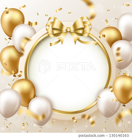 Luxury circle-shaped box and golden ball, birthday, lover's day, mother's day, women's day, festival, sect, commemorative day wide announcement declaration material sheet Luxury circle-shaped box and golden ball, birthday, lover's day, mother's day, women's day, festival, sect, commemorative day wide announcement declaration material sheet 130140163