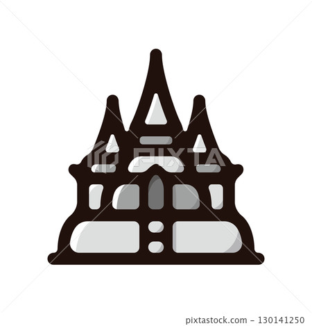 Ayutthaya ruins illustration icon (Thai culture, tourism, Thai material) Ayutthaya ruins illustration icon (Thai culture, tourism, Thai material) 130141250