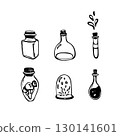Hand drawn potion bottle set  130141601
