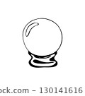 Magic ball, hand drawn in doodle style 130141616