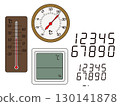 Simple thermometer illustration (with main line) Simple thermometer illustration (with main line) 130141878