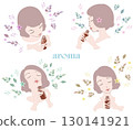 一位女士拿著一瓶精油聞，精油，香氣，香味_04 130141921