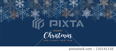 merry christmas card with snowflake decoration vector illustration merry christmas card with snowflake decoration vector illustration 130142138