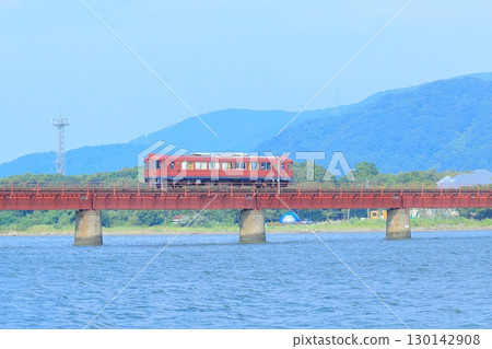 "Akamatsu-go" crossing the Yura River bridge 130142908