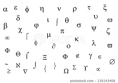 Mathematics icon vector on white background for your website. Vector illustration flat style. 130143408