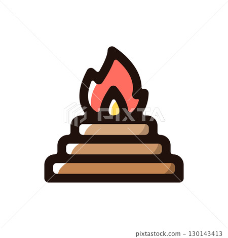 Yajna，Yajna 插圖圖示（印度教，儀式，印度材料） 130143413