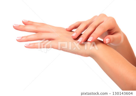 Well-groomed female hands Well-groomed female hands 130143604