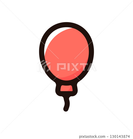 Balloon illustration icon (festival, event, decoration material) Balloon illustration icon (festival, event, decoration material) 130143874