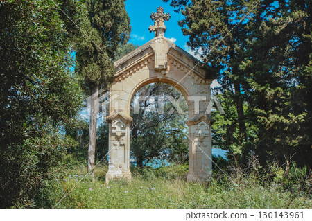 19th century arch at the port on Ile Saint-Honorat 19th century arch at the port on Ile Saint-Honorat 130143961