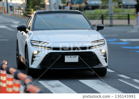 white domestic sports car white domestic sports car 130143991