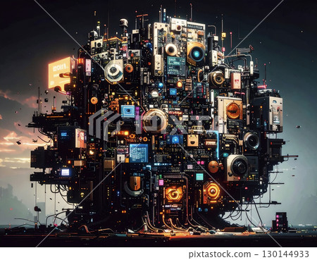 抽象程式碼序列轉化為有機形狀,錯誤像漣漪一樣擴散的計算機 抽象程式碼序列轉化為有機形狀,錯誤像漣漪一樣擴散的計算機 130144933