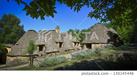 France, Dordogne, Perigord Noir, Dordogne valley, Saint-Andre-d'Allas, cabanes du Breuil, old dry 130145446