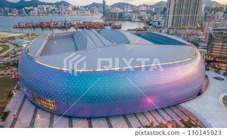 Kai Tak Stadium construction site in Hong Kong Aug 27 2025 130145923