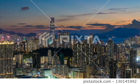 Cityscape and streets of Kowloon Hong Kong Aug 27 2025 130145992