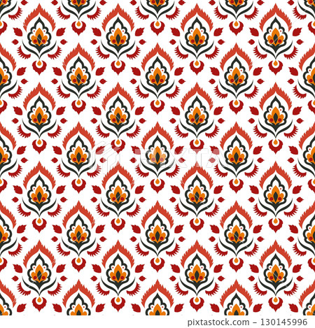 vector seamless pattern of abstract colorful geometric shapes 130145996