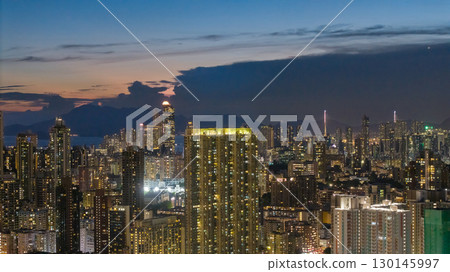 Cityscape and streets of Kowloon Hong Kong Aug 27 2025 Cityscape and streets of Kowloon Hong Kong Aug 27 2025 130145997