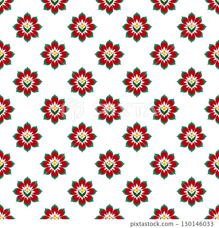 vector seamless pattern of abstract colorful geometric shapes 130146033