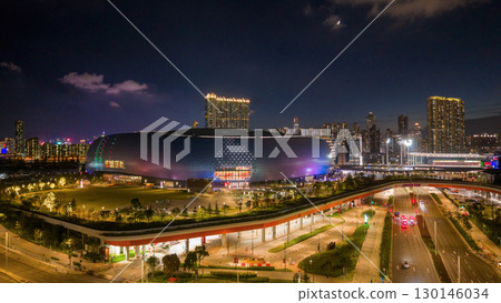 Kai Tak Stadium construction site in Hong Kong Aug 27 2025 130146034