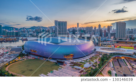 Kai Tak Stadium construction site in Hong Kong Aug 27 2025 Kai Tak Stadium construction site in Hong Kong Aug 27 2025 130146039