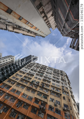 Aug 23 2025 Residential Buildings Along Nam Cheong Street in Kowloon 130146179