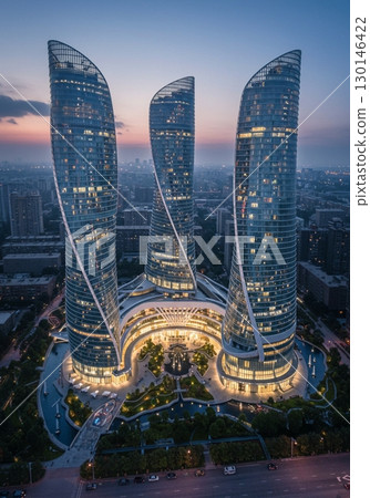[AI 生成] 未來主義建築 130146422