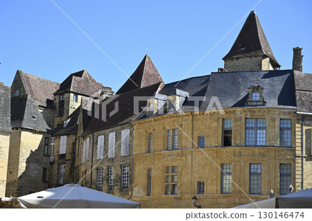 Exploring medieval architecture in Sarlat, Dordogne, reflecting the history and culture of Perigord Exploring medieval architecture in Sarlat, Dordogne, reflecting the history and culture of Perigord 130146474