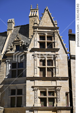 Exploring the architectural beauty of Maison de la Boetie in Sarlat, Dordogne, showcasing its unique 130146540