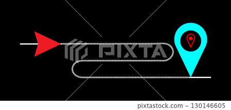Location pointer pin or You are here marker sign symbol. Location pointer pin or You are here marker sign symbol. 130146605