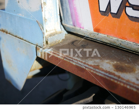 Art hidden in rust. Beauty that evokes the times. There is newness and beauty even in the old. Copy space 130146965