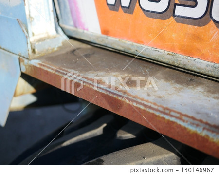 Art hidden in rust. Beauty that evokes the times. There is newness and beauty even in the old. Copy space 130146967