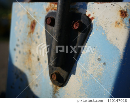 Art hidden in rust. Beauty that evokes the times. There is newness and beauty even in the old. Copy space 130147018