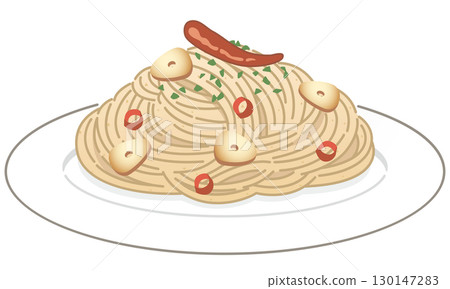 Whole wheat pasta peperoncino Whole wheat pasta peperoncino 130147283