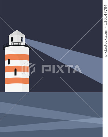 lighthouse illustration 130147794