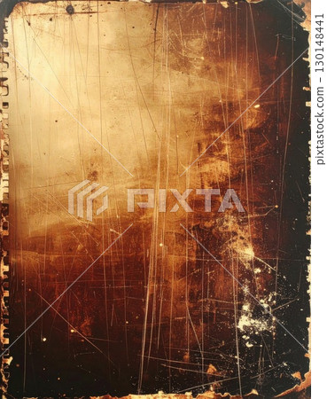 Grunge Textured Background with Scratches and Stains in Brown Tones for Decorative Purposes 130148441