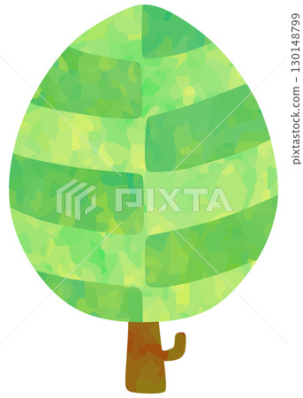 Scandinavian style tree illustration vector material 130148799
