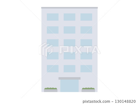 Modern office building vector illustration 130148820