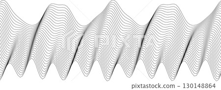 Abstract wave pattern design for backgrounds or decorative art projects 130148864
