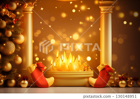 burning candles with burning candles 130148951