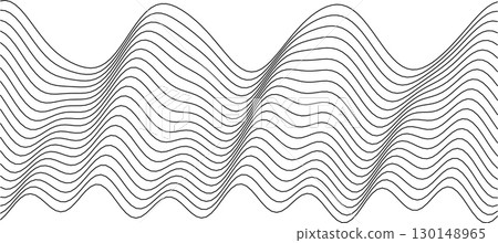 Abstract wave pattern design with flowing lines for background and decor 130148965