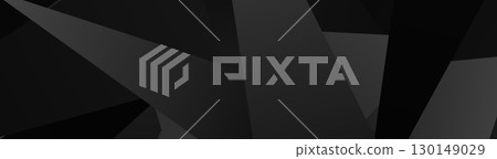 Abstract geometric black and gray pattern with sharp angles and shadows 130149029