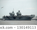 2025年8月28日，英國皇家海軍航空母艦威爾斯親王號進入東京灣。 130149113