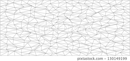 Intricate geometric pattern with chaotic triangular lines for modern design concepts and backgrounds 130149199