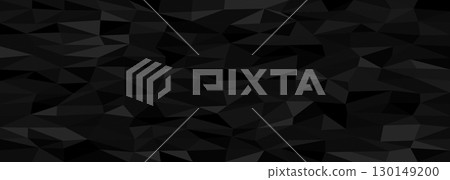 Abstract geometric pattern with black triangular shapes for modern design and background art 130149200