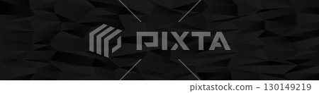 Abstract geometric chaos design with black polygonal shapes for modern background and graphic projects 130149219