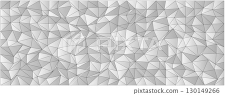 Abstract geometric pattern with triangular shapes in monochrome design 130149266
