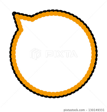 Simple speech bubble illustration circle 130149331