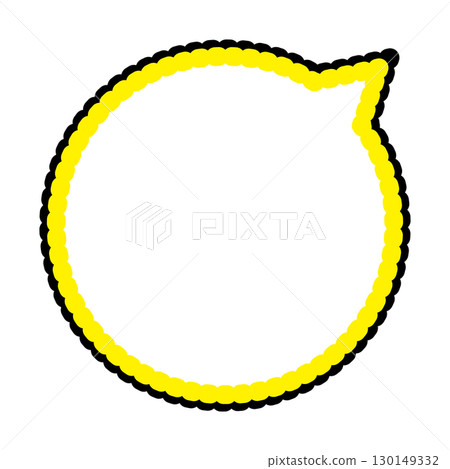 Simple speech bubble illustration circle 130149332