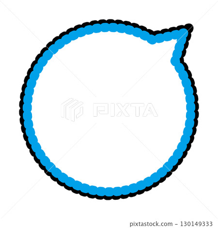 Simple speech bubble illustration circle 130149333